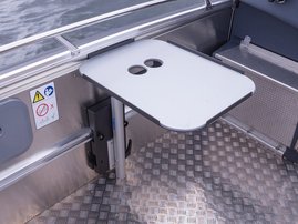 Table + table foot, for c-rail fitting